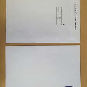 [A003485] SOBRE 229X324 TS BLANCO HARTMANN